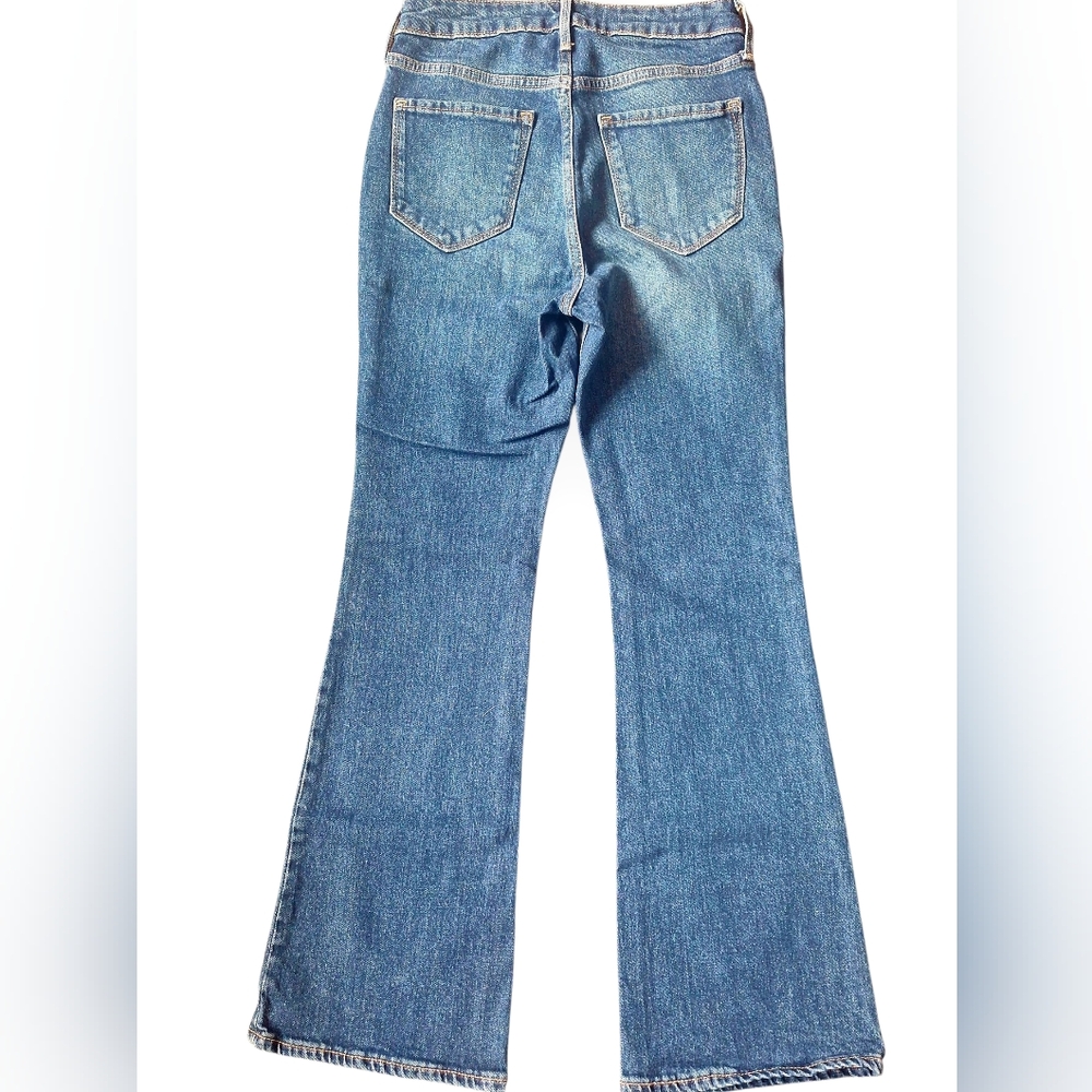 Old Navy Blue Flare Wide Leg Jeans - Picture 2 of 8